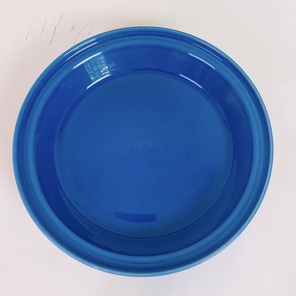 Homer Laughlin Cobalt Blue Fiesta Deep Dish Pie Baker 10” - Picture 3 of 5